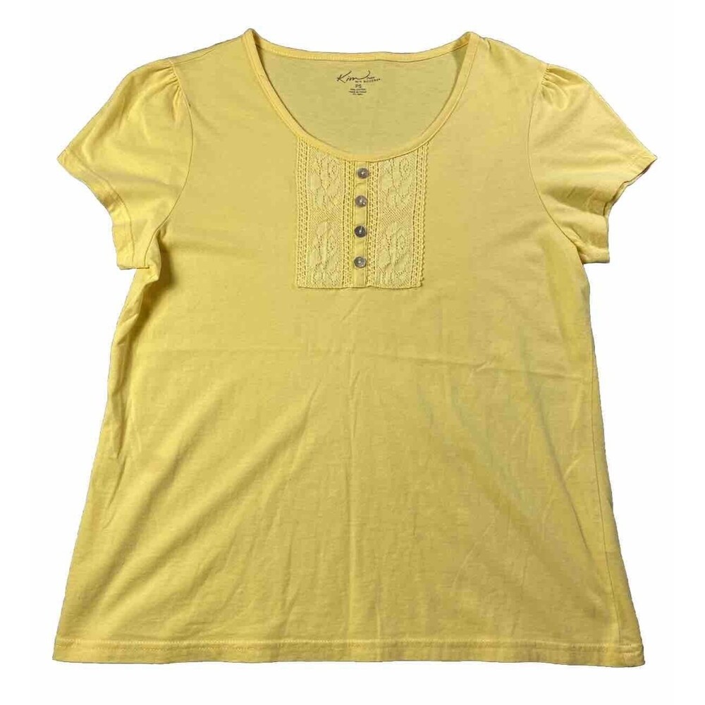 Kim Rogers Petite Yellow Top Size PS